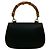 Borsa in pelle Gucci Bamboo Nero - vista 4