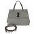 Borsa a mano 2 in 1 in pelle Gucci Bamboo Grigio