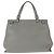 Borsa a mano 2 in 1 in pelle Gucci Bamboo Grigio - vista 2