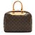 Vintage Monogramm Canvas Deauville Tasche von Louis Vuitton Braun - Ansicht 3