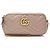 Gucci Matelassé Pelle GG Marmont Piccola Borsa a Spalla Marrone Beige