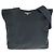 Bolsa de ombro em nylon tessuto com logo triangular Prada Preto