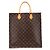 Borsa Monogram Sac Plat Louis Vuitton Metallico Bronzo