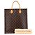Borsa Monogram Sac Plat Louis Vuitton Metallico Bronzo - vista 10