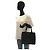 Prada Nylon-Leder Tessuto Logo Tote Schwarz - Ansicht 6