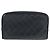 Bicolor Leder Kosmetiktasche von Chanel Schwarz