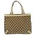 Bolso tote de cuero GG beige de Gucci Castaño - vista 2