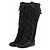 Minnetonka Stivali neri in scamosciato Nero