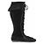 Minnetonka Stivali neri in scamosciato Nero - vista 2