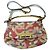 Mehrfarbige Coach-Handtasche Braun Pink Mehrfarben Beige Gelb