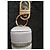 Estojo de batom Dior em tecido branco com chaveiro e batom Gold hardware - vista 3