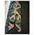 Foulard in seta Coach verde e beige - vista 3