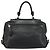 Borsa a mano in pelle nera e argento Gancini di Salvatore Ferragamo Auth bs34239 Nero - vista 2