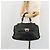 Borsa a mano in pelle nera e argento Gancini di Salvatore Ferragamo Auth bs34239 Nero - vista 25