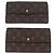 LOUIS VUITTON Cartera Larga Monogram Damier Ebene 5 Set LV Auth BA11527 Monograma - vista 2