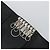 SAINT LAURENT Key Case Leather Black Silver Auth bs34205 Silvery - view 21
