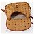Borsa a Spalla MCM Vicetos Logogram in Pelle PVC Marrone Oro Auth BA11276 D'oro - vista 19