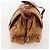 Borsa a Spalla MCM Vicetos Logogram in Pelle PVC Marrone Oro Auth BA11276 D'oro - vista 3