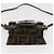 FENDI Zucca Canvas Mamma Baguette Schultertasche Schwarz Braun Auth BAZ699V - Ansicht 5