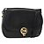 Borsa a spalla CÉLINE Carrozza in pelle nera e oro Auth BA11909 Nero D'oro