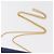 BALLY Borsa a Spalla con Catena Pelle Blu Oro Auth BAZ686A D'oro - vista 8