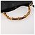 Borsa a Spalla in Pelle Gucci Bamboo 2way Nero Oro 001 1781 1638 Auth hk3622 D'oro - vista 8