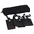 Autre Marque TUMI Pochette Etichetta in Pelle Nylon 6 Set Nero Auth am10927