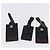 Autre Marque TUMI Pochette Etichetta in Pelle Nylon 6 Set Nero Auth am10927 - vista 9