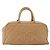 CHANEL Borsa Boston Matelassé Pelle Caviar Beige Oro CC Auth mr2295 D'oro - vista 13