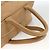 CHANEL Borsa Boston Matelassé Pelle Caviar Beige Oro CC Auth mr2295 D'oro - vista 7