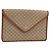 Céline Clutch in tela Macadam CELINE PVC Beige Oro Auth ARZ901 D'oro