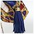 CHANEL Borsa a Spalla Matelassé Catena Satin Blu Oro CC Auth BAZ668V D'oro - vista 8