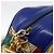 CHANEL Borsa a Spalla Matelassé Catena Satin Blu Oro CC Auth BAZ668V D'oro - vista 9
