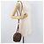 Céline Borsa a Spalla in Tela Macadam CELINE in Pelle PVC Marrone Oro Auth ka3558A D'oro - vista 20