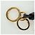 LOEWE Anagram Charm Pelle Nera Oro Auth BAZ275M Nero D'oro - vista 10