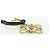 LOEWE Anagram Charm Pelle Nera Oro Auth BAZ275M Nero D'oro - vista 13