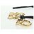 LOEWE Anagram Charm Pelle Nera Oro Auth BAZ275M Nero D'oro - vista 15