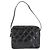 CHANEL Bicolor Schultertasche aus Lackleder Schwarz Silber CC Auth BAZ811A - Ansicht 13