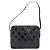 CHANEL Bicolor Schultertasche aus Lackleder Schwarz Silber CC Auth BAZ811A - Ansicht 2