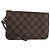 LOUIS VUITTON Pouch Neverfull PM Damier Ebene Auth LV 171206A