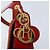 Borsa a Spalla Canage Christian Dior in Nylon Rosso e Oro Auth YKZ592 D'oro - vista 9