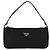 PRADA Accessory Pouch Nylon Black Silver Auth YKZ871A Silvery - view 13