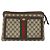 Borsa a Spalla Gucci GG Supreme Web Sherry Line PVC Beige Oro 010 378 Auth YKZ785 D'oro - vista 13