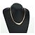 Collana in strass Christian Dior metallo oro Auth am11192V D'oro - vista 18