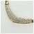 Collana in strass Christian Dior metallo oro Auth am11192V D'oro - vista 3