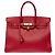 Hermès Borsa HERMES Birkin 35 in Pelle Rossa - 103417 Rosso - vista 3