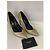 Saint Laurent Tacchi D'orsay glitter D'oro - vista 12