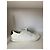 Sneakers Saint Laurent Court in pelle bianca - vista 2