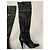 Stivali Fetish Saint Laurent in pelle nera sopra il ginocchio Nero - vista 3