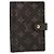 Couverture d'agenda PM Monogram LOUIS VUITTON Marron